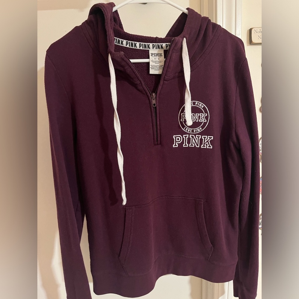 PINK Victoria’s Secret Hoodie Half Zip Sweatshirt